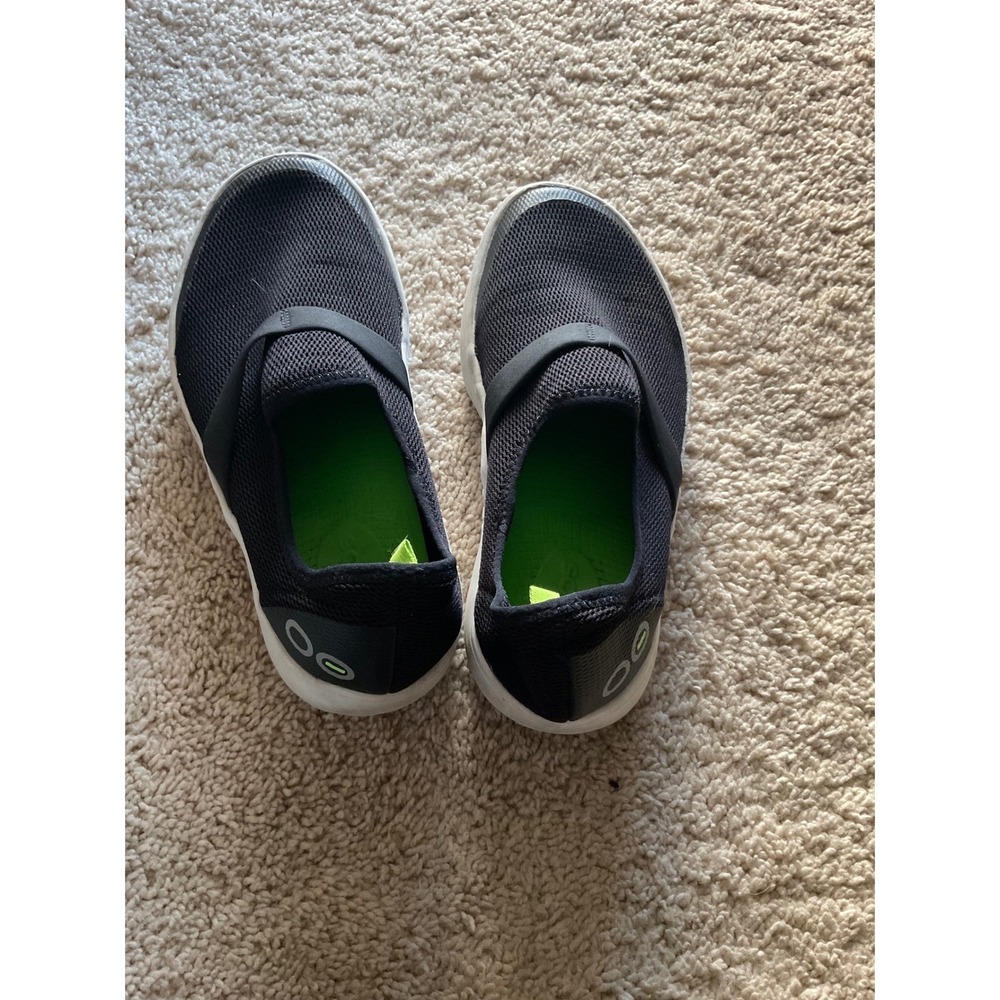 OOFOS Black Mesh Slip On Shoes W 6.5‎ EU 37.5 Recovery Athletic Sneakers